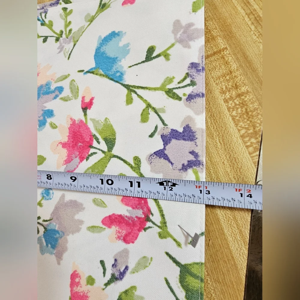 New Deborah Connelly Set of 4 Floral Placemats Pink Blue Green White